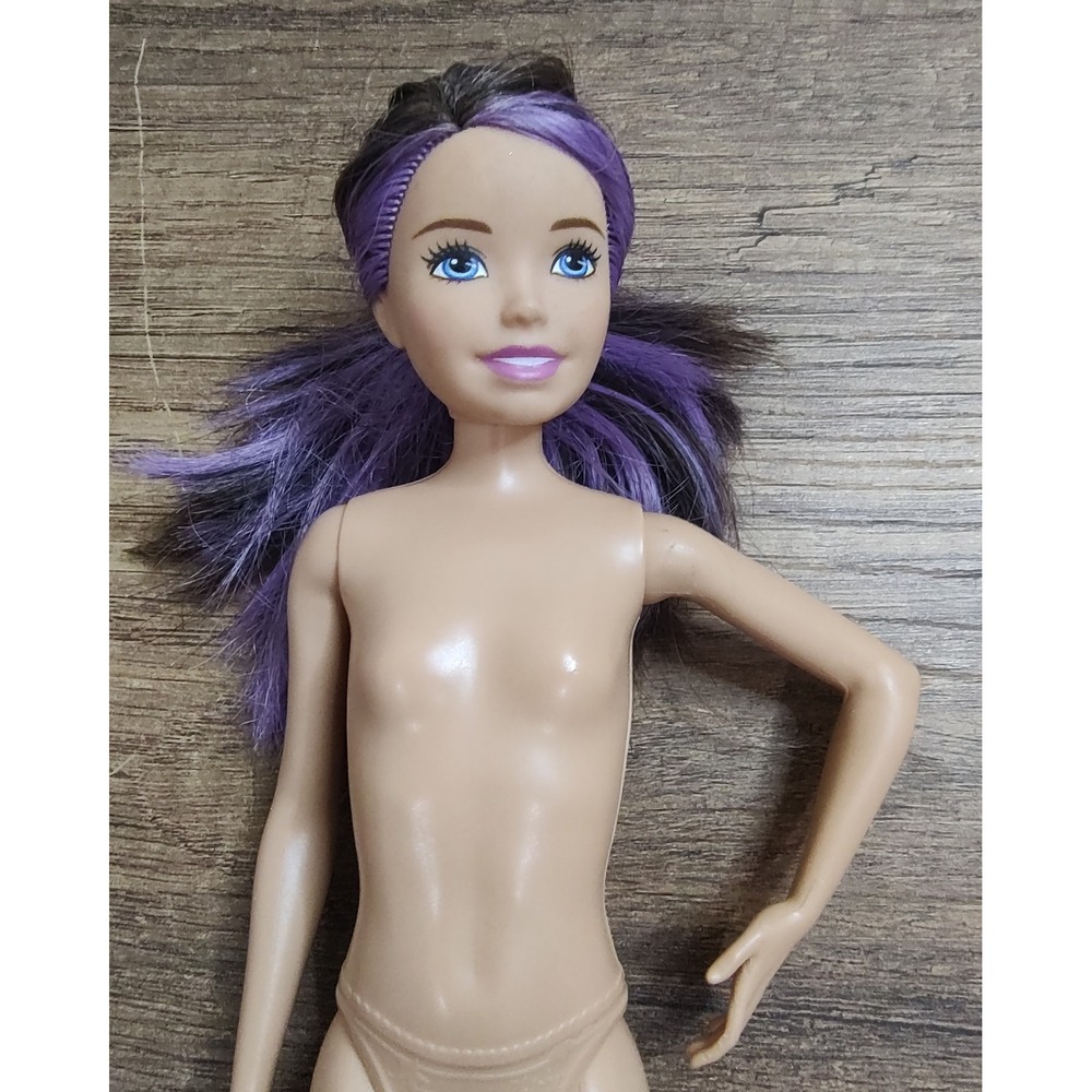 2018 Barbie Skipper Babysitters Inc. NUDE Doll OOAK Mattel Purple Hair Streaks